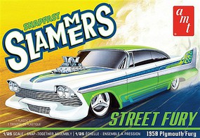 AMT '58 Ply Street Fury Slammers Snap Plastic Model Car Vehicle Snapkit 1/25 Scale #1226
