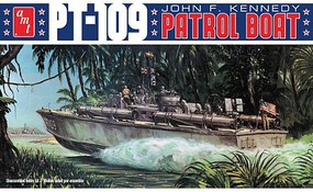AMT JFK PT-109 Plastic Model Military Ship Kit 1/64 Scale #1233