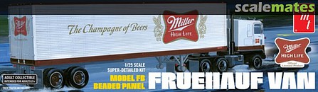 AMT 40 Semi Trailer (Miller Beer) Plastic Model Truck Vehicle Kit 1/25 Scale #1234
