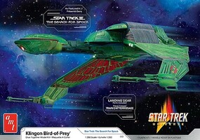 AMT Star Trek Klingon Bird of Prey Science Fiction Plastic Model Kit 1/350 Scale #1400
