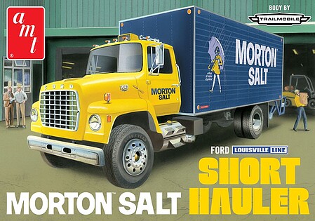 AMT Morton Salt Ford Louisville Short Hauler Plastic Model Truck Vehicle Kit 1/25 Scale #1424