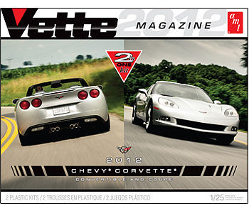 AMT Vette Magazine/2012 Corvette Coupe & Convertible Plastic Model Car Kit 1/25 Scale #786