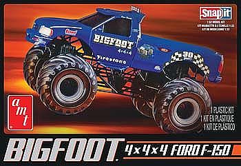 AMT Big Foot Ford F150 Monster Truck (Snap) Plastic Model Truck Kit 1/32 Scale #805