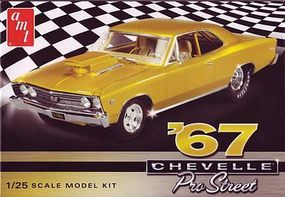 1967 Chevy Chevelle Pro Street Car 1/25 Scale Plastic Model Car Kit #876