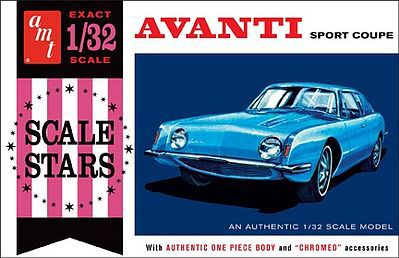 AMT 1963 Studebaker Avanti Sport Coupe 1/32 Scale Plastic Model Car Kit #885