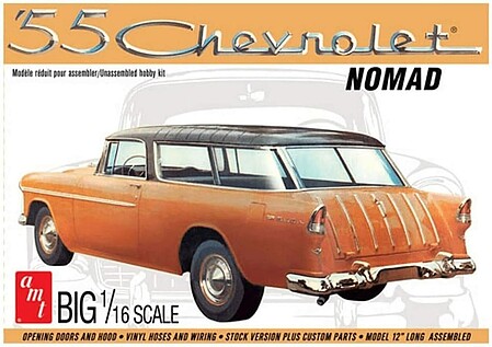 AMT 1955 Chevy Nomad Wagon Plastic Model Car Kit 1/16 Scale #1005-06