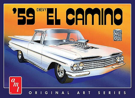 AMT 1959 Chevy El Camino Original Art Series Plastic Model Car Kit 1/25 Scale #1058