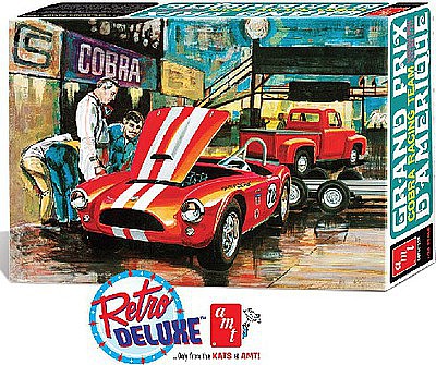 AMT Cobra Racing Team Shelby Cobra/53 Ford Plastic Model Car Kit 1/25 Scale #1073-06