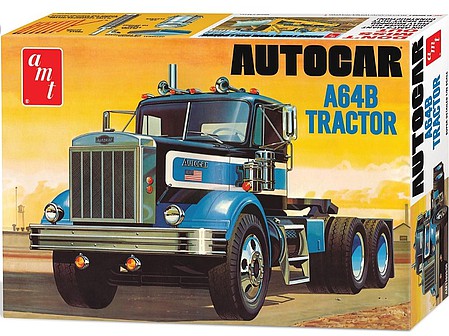 AMT Autocar A64B Semi Tractor Plastic Model Truck Kit 1/25 Scale #1099-06