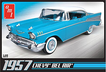 AMT 1957 Bel Air Plastic Model Car Kit 1/25 Scale #638