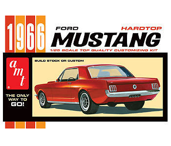 AMT 1966 Ford Mustang Hardtop Plastic Model Car Kit 1/25 Scale #704