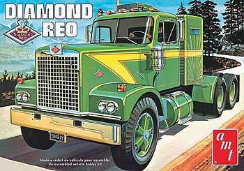 AMT Diamond Reo Tractor Plastic Model Truck Kit 1/25 Scale #719