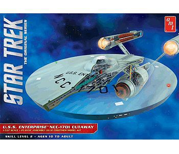 AMT Star Trek TOS Enterprise Cutaway Science Fiction Plastic Model Kit 1/537 Scale #891-06