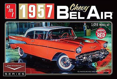 AMT Cindy Lewis 1957 Chevy Bel Air w/Diorama Plastic Model Car Kit 1/25 Scale #988-12