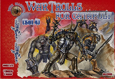 Alliance War Trolls w/ Catapult Set #4 (2) Plastic Model Fantasy Figure Kit 1/72 Scale #72033
