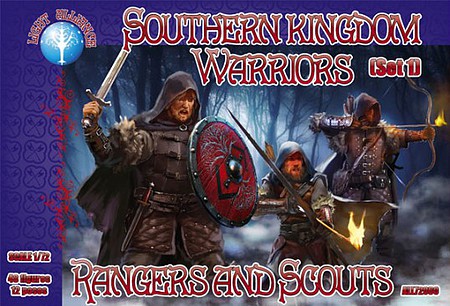 Alliance Southern Kingdom Warriors Set #1 (48) Plastic Model Fantasy Figure Kit 1/72 Scale #72060