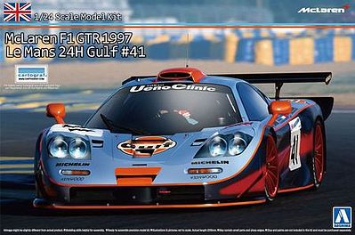 Aoshima McLaren F1 GTR 1997 Le-Mans 24 Hrs #41 Plastic Model Car 1/24 Scale #007525