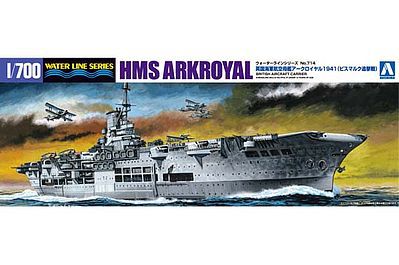 Aoshima Royal Navy Aircraft Carrier Ark Royal 1941 Plastic Model Military Ship Kit 1/700 #010181