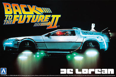 Aoshima DeLorean From Back to the Future II Plastic Model Car 1/24 Scale #011867