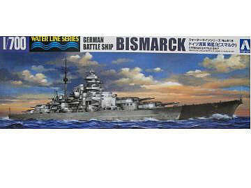 Aoshima Bismark Plastic Model Military Ship Kit 1/700 Scale #42595