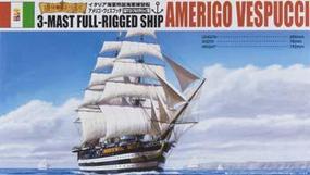Aoshima Amerigo Vespucci 3-Masted Rigging Plastic Model Sailing Ship Kit 1/350 Scale #44278