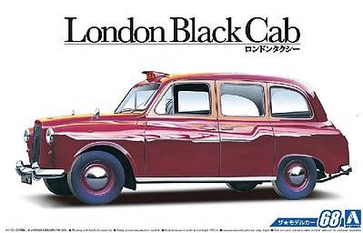 Aoshima 1968 FX4 London Black Cab (Taxi) Plastic Model Car Kit 1/24 Scale #548