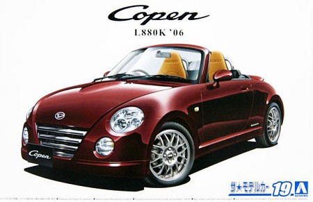 Aoshima 06 Copen L880K Ultimate Edition Sports Car Plastic Model Car Vehicle Kit 1/24 Scale #58299