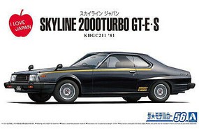 Aoshima 1981 Skyline HT2000 Turbo GT-E-S 2-Door Car Plastic Model Car Vehicle Kit 1/24 Scale #61084