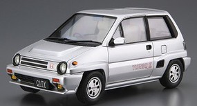 Aoshima 1985 Honda Turbo II 2-Door Car Plastic Model Car Vehicle Kit 1/24 Scale #63880