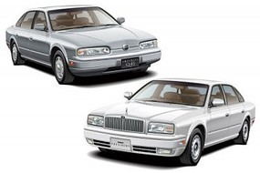 Aoshima 1989 Nissan G50 President/Infiniti Q45 Car Plastic Model Car Vehicle Kit 1/24 Scale #64047