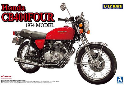 Aoshima Honda CB400-FOUR 1974 Model Motorcycle Plastic Model Motorcycle Kit 1/12 Scale #7648