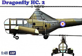 AMP Westland WS51 Dragonfly HC2 Rescue Heli Plastic Model Helicopter Kit 1/48 Scale #48003