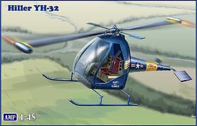 AMP Hiller YH32 US Ultra Light Helicopter Plastic Model Helicopter Kit 1/48 Scale #48005