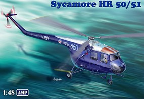 AMP Bristol Sycamore HR50/51 Australian Navy Plastic Model Helicopter Kit 1/48 Scale #48006