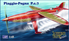 AMP Piaggio Pegna Pc7 Italian Racing Seaplane Plastic Model Airplane Kit 1/48 Scale #48011