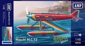 AMP Macchi-Castoldi MC72 Seaplane Plastic Model Airplane Kit 1/48 Scale #48018