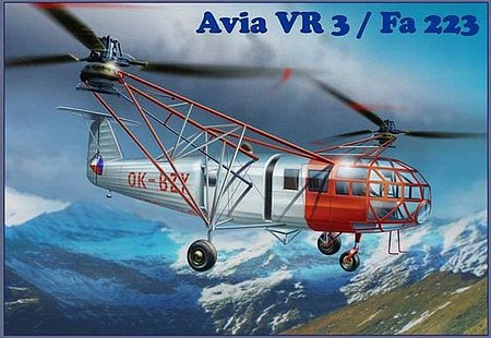 AMP Avia Vr3/Fa223 Transport Helicopter Plastic Model Helicopter Kit 1/72 Scale #72005