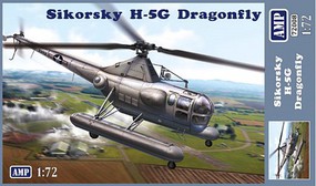 AMP Sikorsky H5G Dragonfly Helicopter Plastic Model Helicopter Kit 1/72 Scale #72008