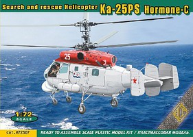 Ace Ka25PS Hormone-C Search & Rescue Helicopter Plastic Model Helicopter Kit 1/72 Scale #72307