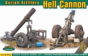 Ace Hell Cannon Syrian Artillery Plastic Model Military Vehicle Kit 1/72 Scale #72444