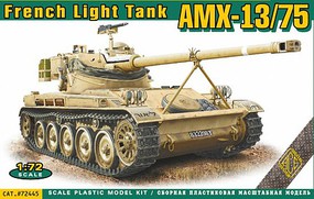 Ace AMX13/75 Light French Tank Plastic Model Military Vehicle Kit 1/72 Scale #72445