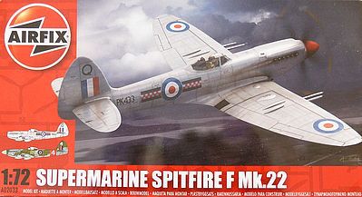 Airfix Spitfire Mk22 Plastic Model Airplane Kit 1/72 Scale #02033
