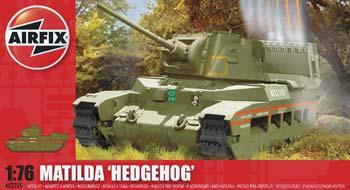 Airfix Matilda Hedgehog Tank Plastic Model Military Vehicle Kit 1/76 Scale #02335