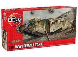 Airfix WWI Female Tank Plastic Model Military Vehicle Kit 1/76 Scale #02337