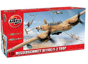 Airfix Bf110E/E2 Trop Fighter Plastic Model Airplane Kit 1/72 Scale #03081