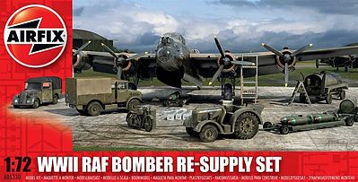 Airfix WWII RAF Bomber Re-Supply Set Plastic Model Airplane Kit - 1/72 Scale #05330