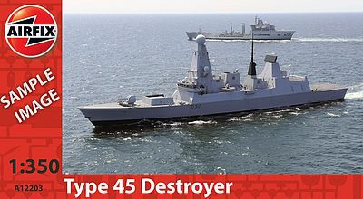 Airfix Type 45 Destroyer Plastic Model Military Ship Kit 1/350 Scale #12203