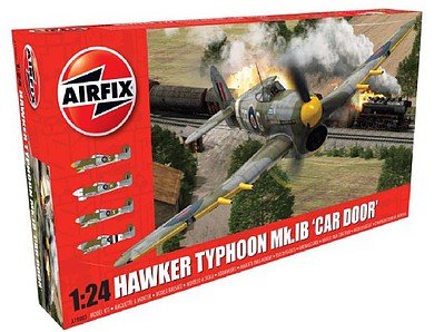 Airfix Hawker Typhoon Mk 1b (Car Door) Fighter Plastic Model Airplane Kit 1/24 Scale #19003