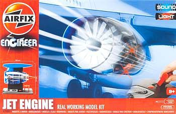 Airfix Jet Engine Working Model Kit w/Sound & Lights Plastic Model Engine Kit #20005