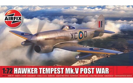 Airfix Hawker Tempest Mk V Post War Fighter Plastic Model Airplane Kit 1/72 #2110